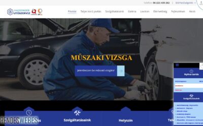 Haidinger Autószervíz honlapja